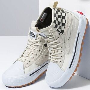 VANS SK8-Hi Top Gore-Tex MTE-3 Sneakers Off White Black Unisex Mens 6.5 Womens 8